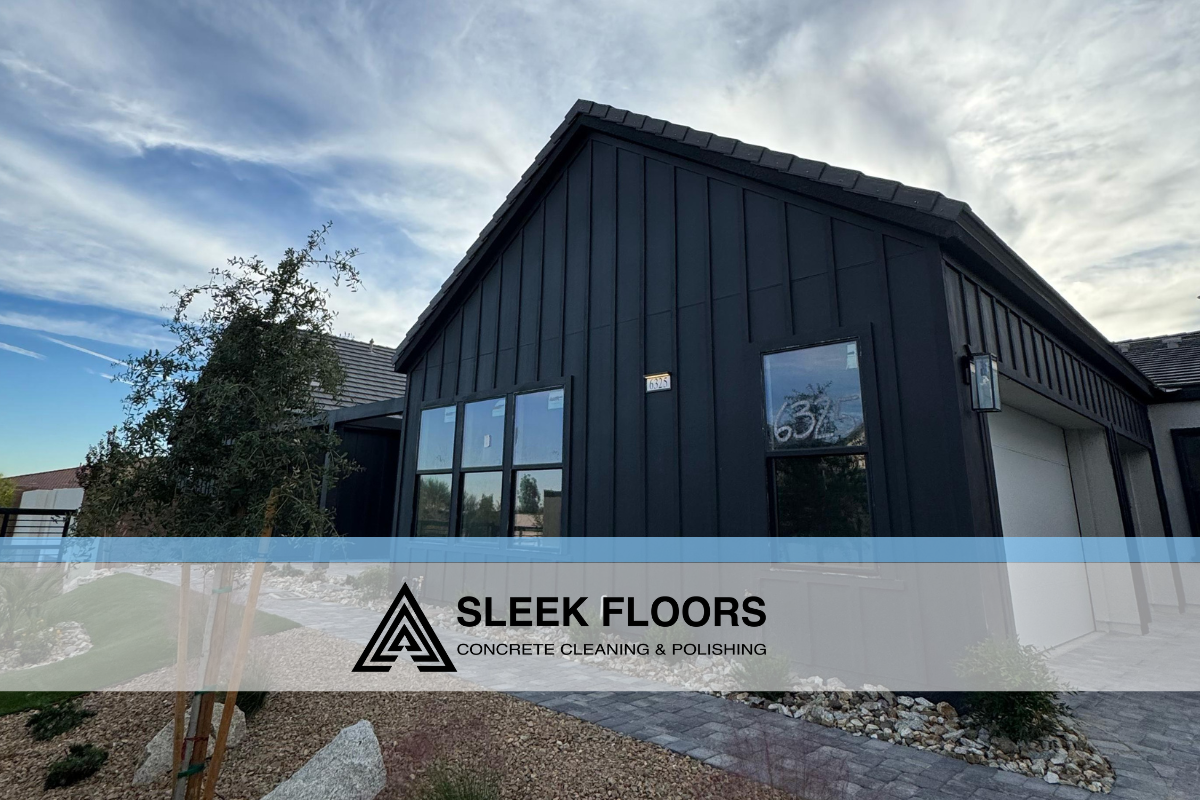 Polished concrete floors for custom build homes in Las Vegas